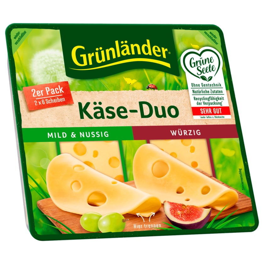 Grünländer Käse-Duo Scheiben 120g
